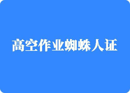 艹逼艹穴毛片狠狠干高空作业蜘蛛人证